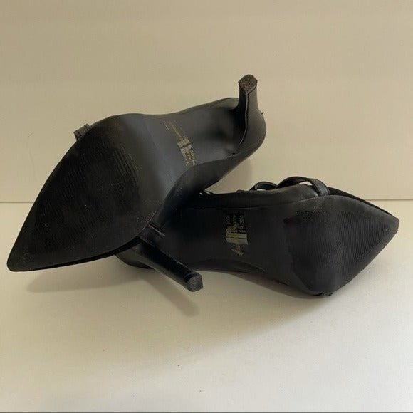 Qupid Black Ankle Boots Buckled Straps #6.5 - Picture 4 of 9